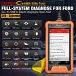 Launch X431 Creader Elite – celovito diagnosticiranje vseh sistemov vozila.